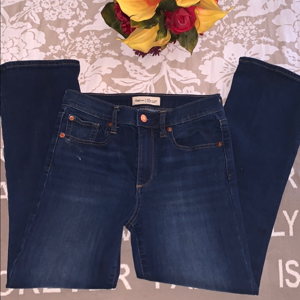 Gap crop flare high rise